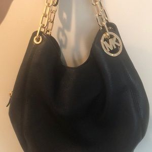 Michael Kors Black SOFT leather Hobo Purse HOT!!